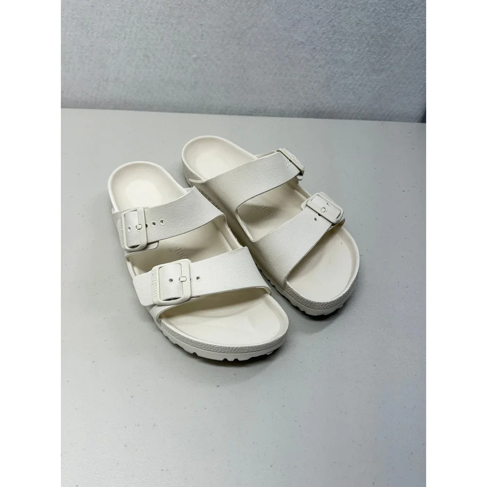 Birkenstock Arizona EVA Sandals Eggshell White Women 9 Men 7 EU 40